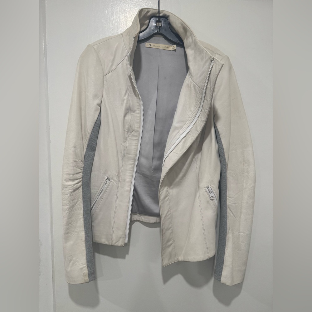 Blanc Noir Women's White and Gray Jacket